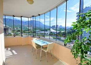 شقة عائلية واسعة - مع الاثاث - تصميم 2 غرفة وصالة - مهموتلار / الانيا 