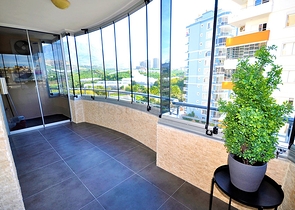 شقة عائلية واسعة - مع الاثاث - تصميم 2 غرفة وصالة - مهموتلار / الانيا 