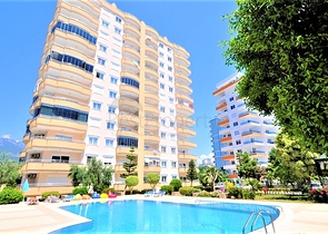 شقة عائلية واسعة - مع الاثاث - تصميم 2 غرفة وصالة - مهموتلار / الانيا 