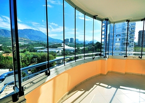 شقة عائلية واسعة - مع الاثاث - تصميم 2 غرفة وصالة - مهموتلار / الانيا 