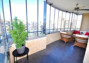 شقة عائلية واسعة - مع الاثاث - تصميم 2 غرفة وصالة - مهموتلار / الانيا 