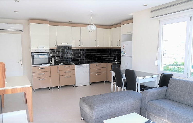 شقة عائلية بسعر مناسب - تصميم 2 غرفة وصالة - في مهموتلار / الانيا 