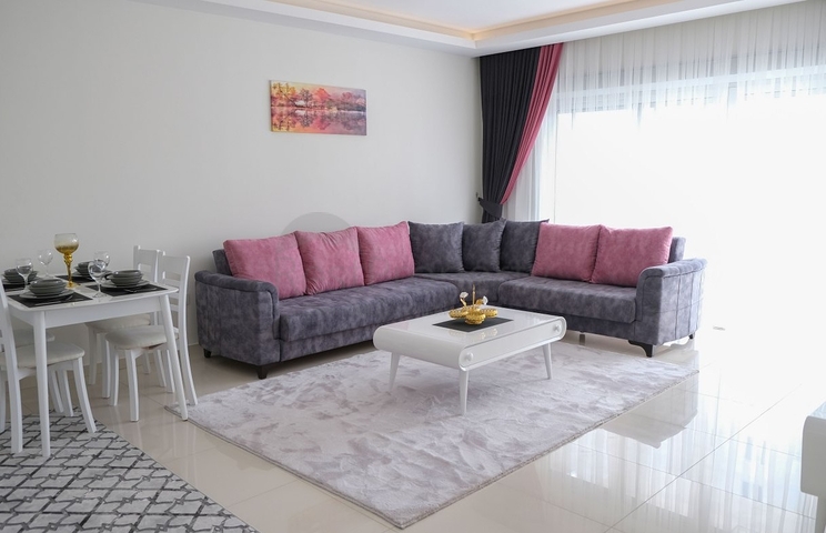 شقق غرفة وصالة - مفروشة - مجمع سكني حديث - مهموتلار / الانيا 