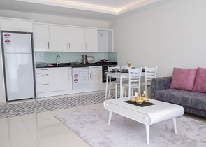 شقق غرفة وصالة - مفروشة - مجمع سكني حديث - مهموتلار / الانيا 