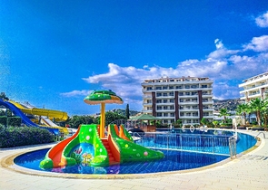 ضمن منتجع صيفي مناسب للعطلات - شقة 2 غرفة وصالة - ديمرتاش / الانيا 