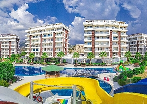 ضمن منتجع صيفي مناسب للعطلات - شقة 2 غرفة وصالة - ديمرتاش / الانيا 