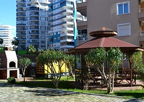 شقة عائلية مفروشة - اطلالة على المسبح - مهموتلار / الانيا 