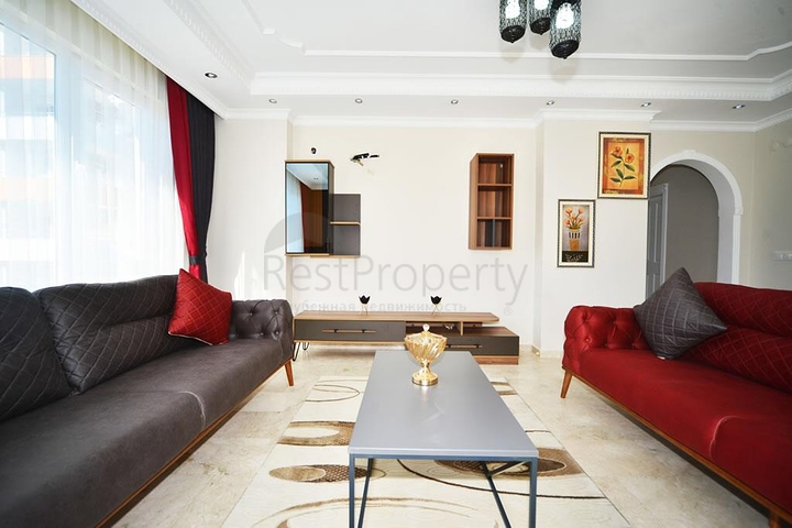 شقة مفروشة - تصميم 2 غرفة وصالة - ضمن مجمع سكني - مهموتلار / الانيا 