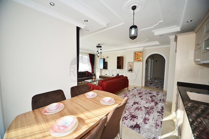 شقة مفروشة - تصميم 2 غرفة وصالة - ضمن مجمع سكني - مهموتلار / الانيا 