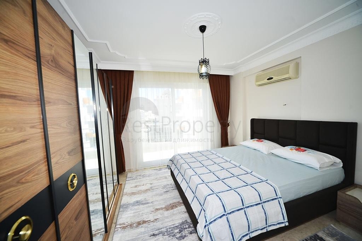 شقة مفروشة - تصميم 2 غرفة وصالة - ضمن مجمع سكني - مهموتلار / الانيا 