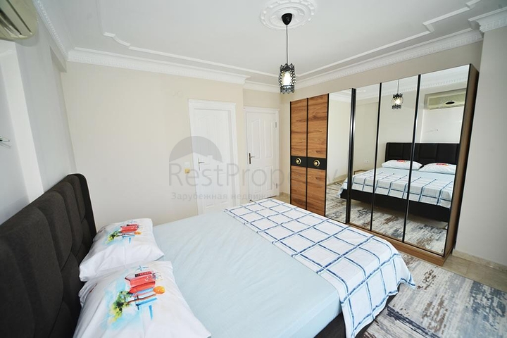 شقة مفروشة - تصميم 2 غرفة وصالة - ضمن مجمع سكني - مهموتلار / الانيا 