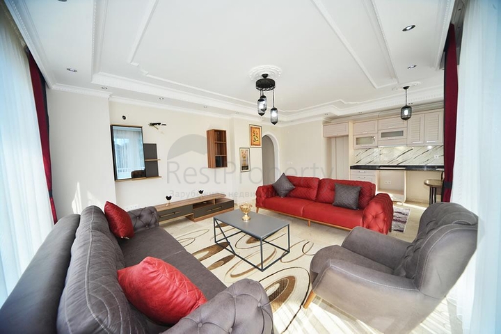 شقة مفروشة - تصميم 2 غرفة وصالة - ضمن مجمع سكني - مهموتلار / الانيا 