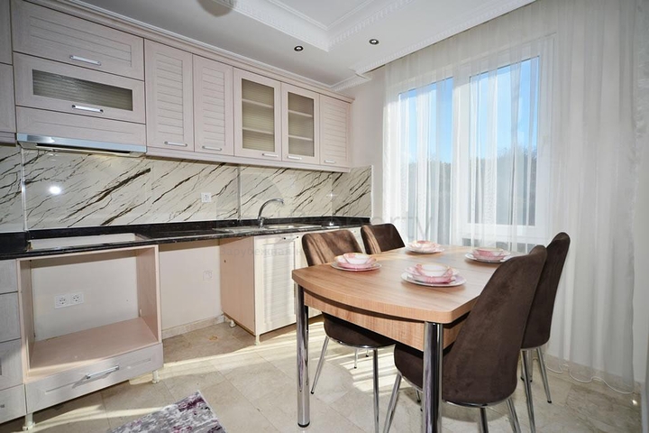 شقة مفروشة - تصميم 2 غرفة وصالة - ضمن مجمع سكني - مهموتلار / الانيا 