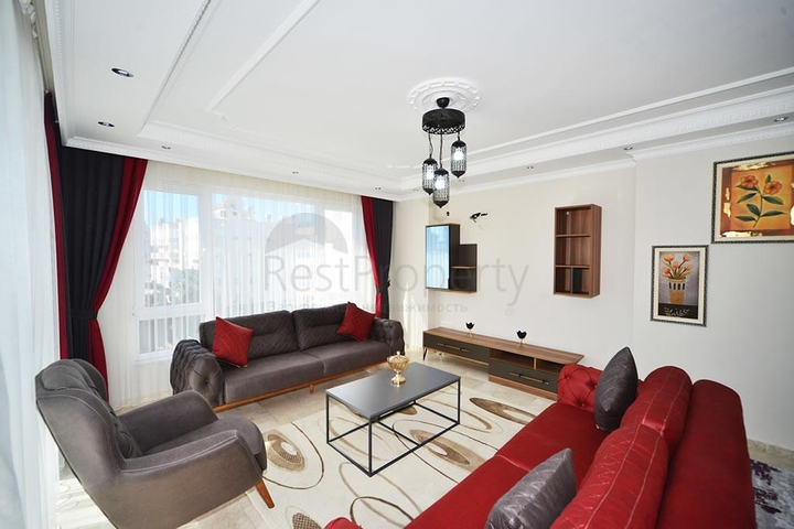 شقة مفروشة - تصميم 2 غرفة وصالة - ضمن مجمع سكني - مهموتلار / الانيا 