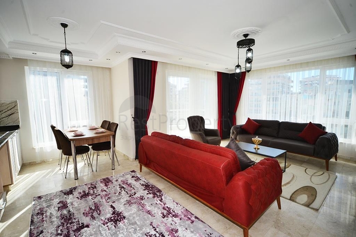 شقة مفروشة - تصميم 2 غرفة وصالة - ضمن مجمع سكني - مهموتلار / الانيا 