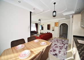 شقة مفروشة - تصميم 2 غرفة وصالة - ضمن مجمع سكني - مهموتلار / الانيا 