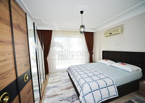 شقة مفروشة - تصميم 2 غرفة وصالة - ضمن مجمع سكني - مهموتلار / الانيا 