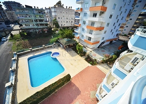 شقة مفروشة - تصميم 2 غرفة وصالة - ضمن مجمع سكني - مهموتلار / الانيا 