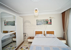 شقة مفروشة - تصميم 2 غرفة وصالة - ضمن مجمع سكني - مهموتلار / الانيا 