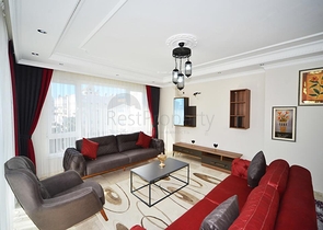 شقة مفروشة - تصميم 2 غرفة وصالة - ضمن مجمع سكني - مهموتلار / الانيا 