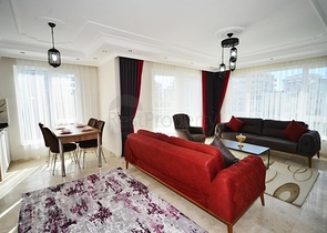 شقة مفروشة - تصميم 2 غرفة وصالة - ضمن مجمع سكني - مهموتلار / الانيا 