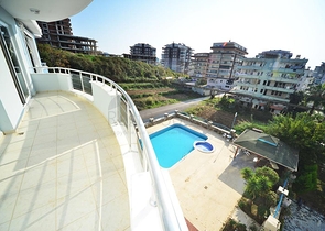 شقة مفروشة - تصميم 2 غرفة وصالة - ضمن مجمع سكني - مهموتلار / الانيا 