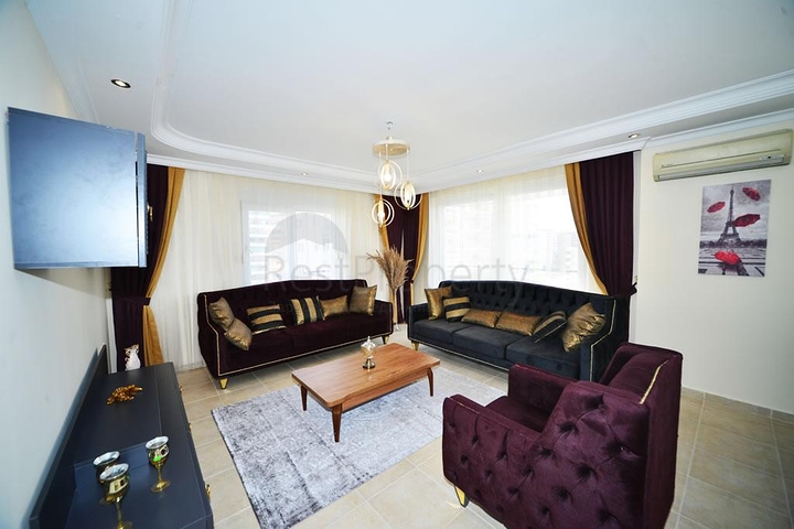 شقة عائلية واسعة -أثاث جديد - تصميم 2 غرفة وصالة - في مهموتلار / الانيا 