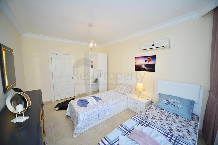 شقة عائلية واسعة -أثاث جديد - تصميم 2 غرفة وصالة - في مهموتلار / الانيا 