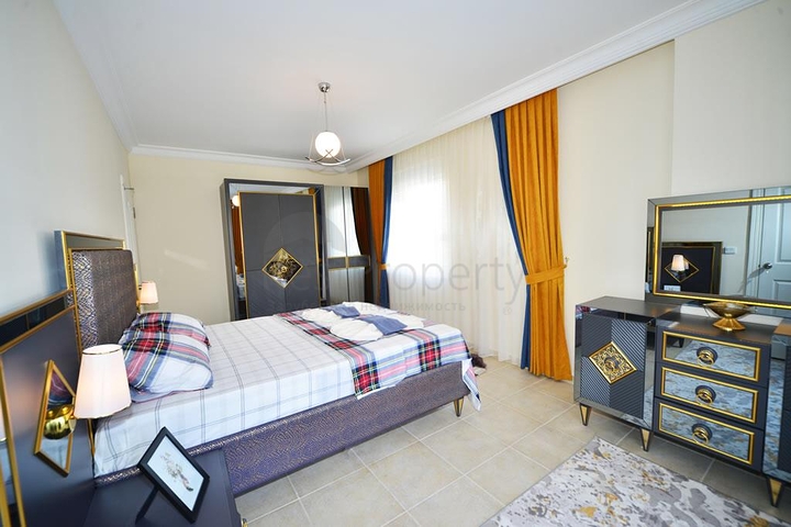 شقة عائلية واسعة -أثاث جديد - تصميم 2 غرفة وصالة - في مهموتلار / الانيا 