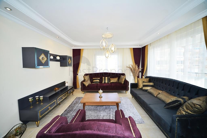 شقة عائلية واسعة -أثاث جديد - تصميم 2 غرفة وصالة - في مهموتلار / الانيا 