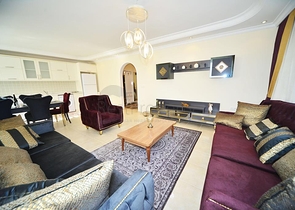 شقة عائلية واسعة -أثاث جديد - تصميم 2 غرفة وصالة - في مهموتلار / الانيا 