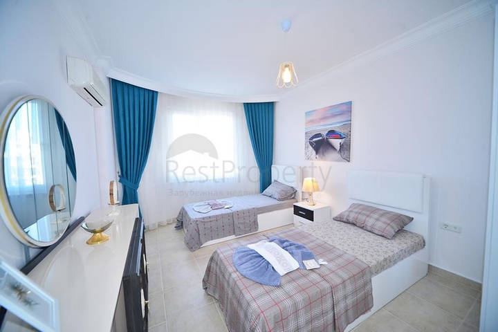 شقة غرفتين وصالة - فرش فاخر -ضمن مجمع سكني - في مهموتلار / الانيا 