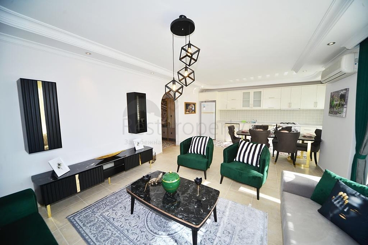 شقة غرفتين وصالة - فرش فاخر -ضمن مجمع سكني - في مهموتلار / الانيا 