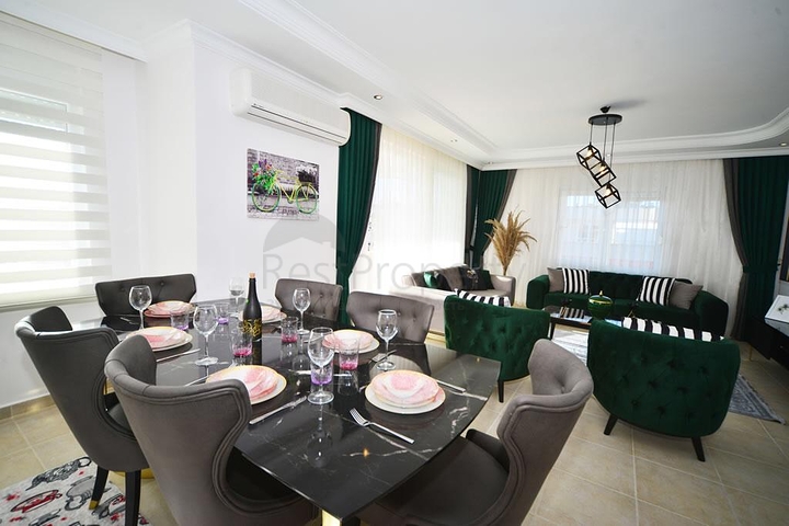 شقة غرفتين وصالة - فرش فاخر -ضمن مجمع سكني - في مهموتلار / الانيا 