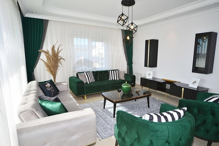 شقة غرفتين وصالة - فرش فاخر -ضمن مجمع سكني - في مهموتلار / الانيا 