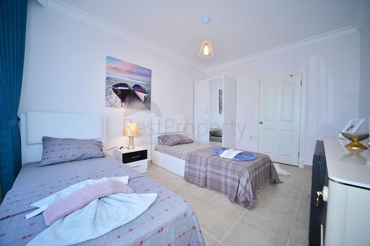 شقة غرفتين وصالة - فرش فاخر -ضمن مجمع سكني - في مهموتلار / الانيا 