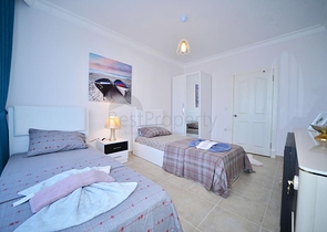 شقة غرفتين وصالة - فرش فاخر -ضمن مجمع سكني - في مهموتلار / الانيا 