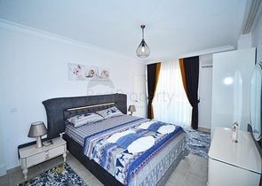 شقة غرفتين وصالة - فرش فاخر -ضمن مجمع سكني - في مهموتلار / الانيا 