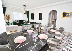 شقة غرفتين وصالة - فرش فاخر -ضمن مجمع سكني - في مهموتلار / الانيا 