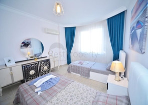 شقة غرفتين وصالة - فرش فاخر -ضمن مجمع سكني - في مهموتلار / الانيا 