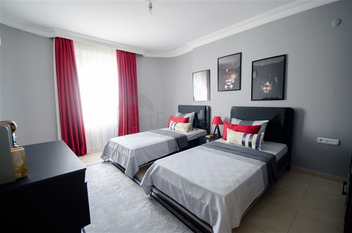 شقة فاخرة -قريبة من البحر - تصميم 2 غرفة وصالة - في مهموتلار / الانيا 