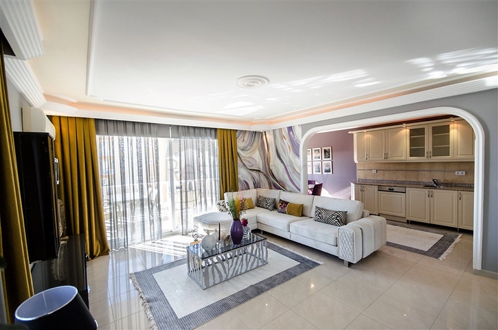 شقة فاخرة -قريبة من البحر - تصميم 2 غرفة وصالة - في مهموتلار / الانيا 