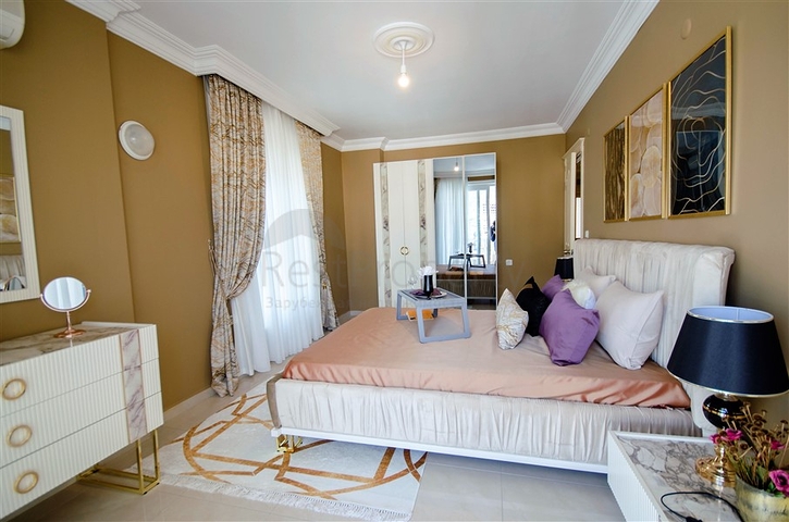 شقة فاخرة -قريبة من البحر - تصميم 2 غرفة وصالة - في مهموتلار / الانيا 