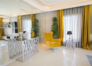 شقة فاخرة -قريبة من البحر - تصميم 2 غرفة وصالة - في مهموتلار / الانيا 