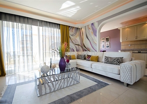 شقة فاخرة -قريبة من البحر - تصميم 2 غرفة وصالة - في مهموتلار / الانيا 