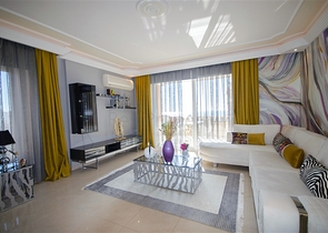 شقة فاخرة -قريبة من البحر - تصميم 2 غرفة وصالة - في مهموتلار / الانيا 