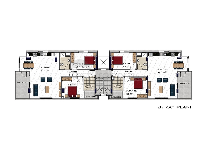 مجمع سكني قيد الانشاء - قريب من البحر - في منطقة اوبا / الانيا 
