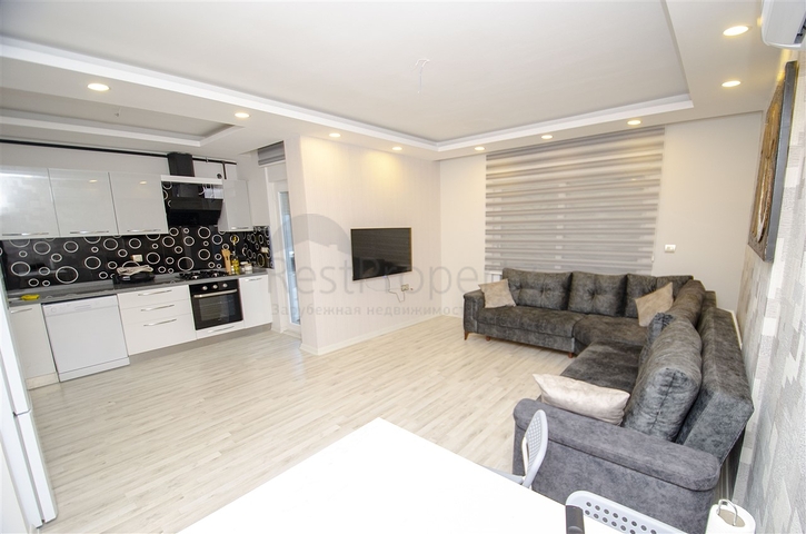 شقة مفروشة من غرفتي نوم ضمن مجمع حديث في كونيالتي /انطاليا 