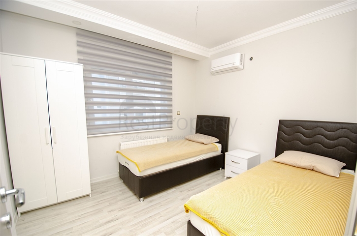 شقة مفروشة من غرفتي نوم ضمن مجمع حديث في كونيالتي /انطاليا 