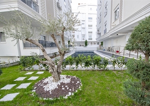 شقة مفروشة من غرفتي نوم ضمن مجمع حديث في كونيالتي /انطاليا 